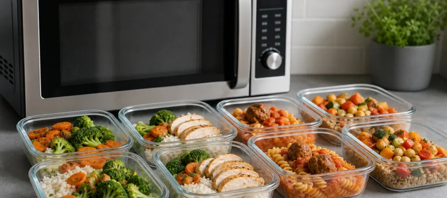 Meal-Prep mit der Mikrowelle: Rezepte fuer schnelles Vorkochen und Portionieren